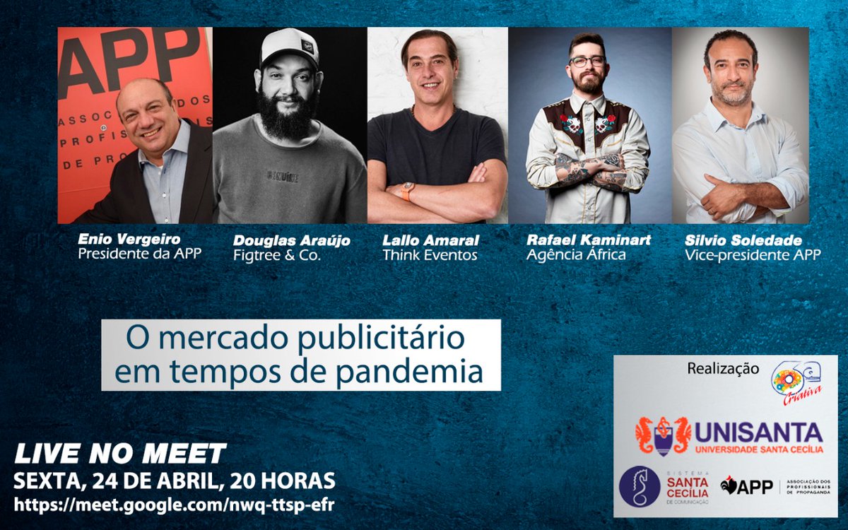 appbrasil's tweet photo. Live - O MERCADO PUBLICITÁRIO EM TEMPOS DE PANDEMIA
Sexta-feira, 24/04, 20h.
Acompanhe pelo link ->https://t.co/IVkL9Y9hKm

#appbrasil  #publicidadeepropaganda https://t.co/y7CNxNxUo2