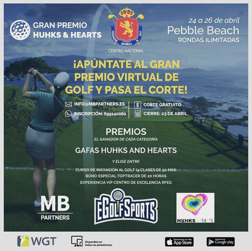 Se acerca el fin de semana... y os presentamos el Gran Premio HUHKS &HEARTS de egolfsports WGT Golf en Pebble Beach. Sede del US Open en seis ocasiones, ¡os espera con sus míticos acantilados y estupendos premios! 👉🏼 Inscripciones: whatsapp a 699141060 Info@mbpartners.es