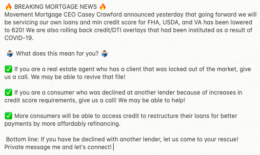 erinmortgagelv's tweet photo. Breaking Mortgage News came out last night! Click the link in my bio to connect if you have any questions. @MovementMtg โฅ๏ธ #MyMovement #MovementMortgage #LasVegas https://t.co/s5TtT419p3