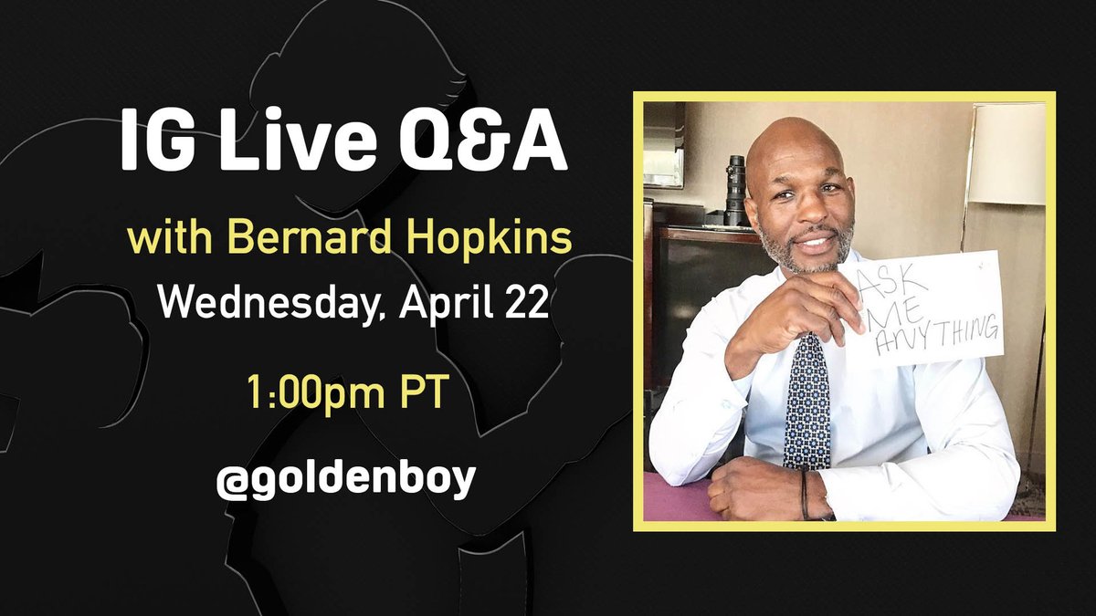 🚨 TODAY! 🚨 

ASK HIM ANYTHING 🥊 

🗣️ @therealbhop