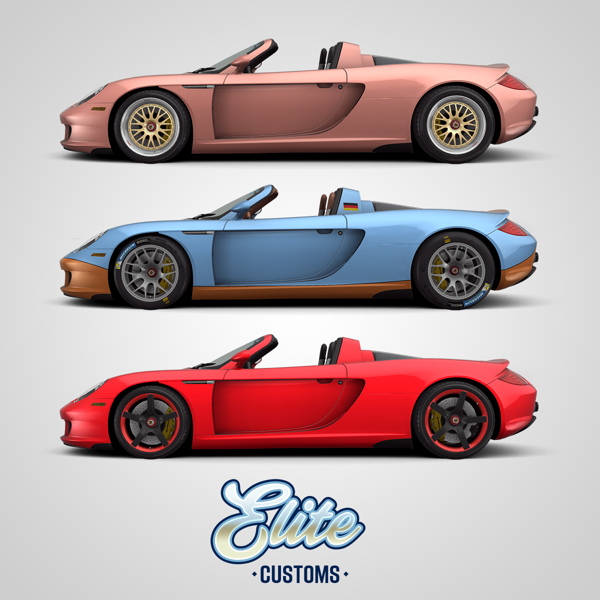 Take your garage to a brand new level with Elite Customs! Make your ride look fire 🔥#EliteCustoms #PorscheCarreraGT #CSR2