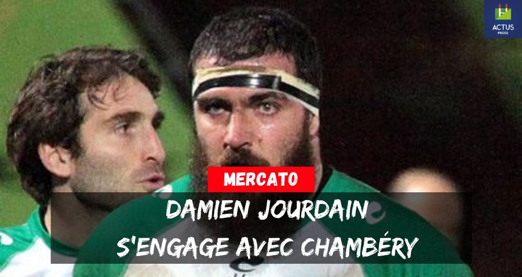 #ProD2 #Fédérale1 - Selon Rugbyrama, le pilier droit de l'<a href="/UsmSapiacRugby/">USM Sapiac</a>, Damien Jourdain (33 ans, 1,83 m, 120 kg), s'est engagé pour la prochaine saison avec Chambéry.

👉 Saint-Etienne (2010-11)
👉 Bourg-en-Bresse (2011-14)
👉 Brive (2014-18)
👉 Montauban (depuis 2018)