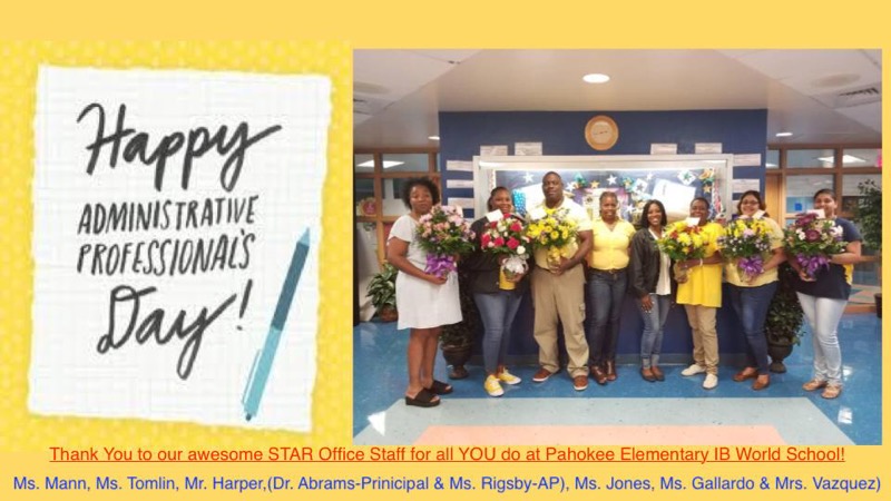 Pahokee Elementary (@pahokeeel_stars) on Twitter photo We love our Administrative Assistants
#EveryoneIsAStar We love our Administrative Assistants
#EveryoneIsAStar