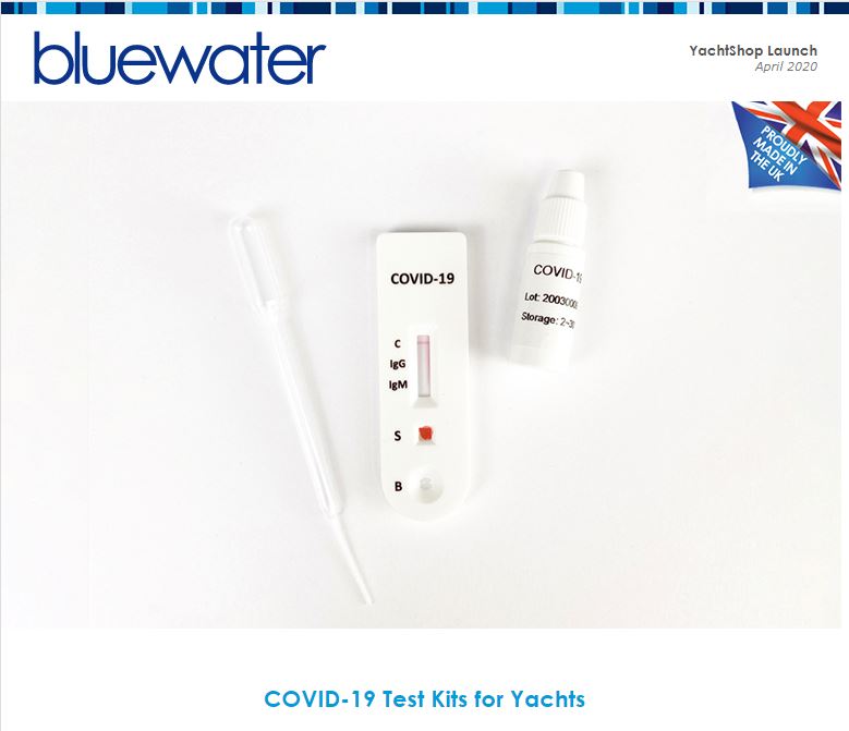 AmiGIra's tweet photo. COVID-19 Test Kits for Yachts - COVID-19 Test Kits for Yachts available in Europe and the UK through the Bluewater Yacht Shop - keeping you, your crew, and your guests safe for the coming Mediterranean season! https://t.co/NUdNB3JNoX https://t.co/vl4UQQQSAB