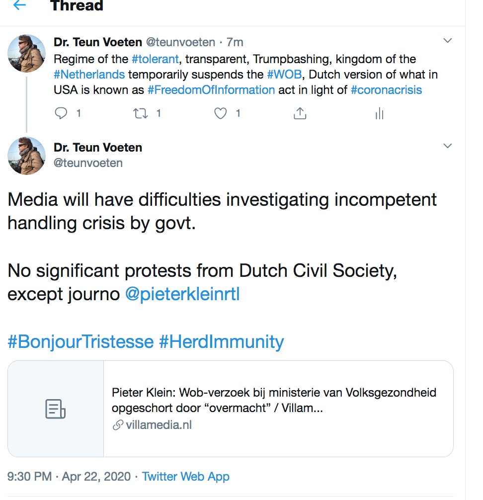 teunvoeten's tweet photo. @pieterkleinrtl ha collega klein, goed dat u #opschorting #WOB aankaart.
moet ook even internationaal op de kaart gezet worden...
heb al een voorzetje gedaan.
succes met uw werk! https://t.co/4uHGy8lp36