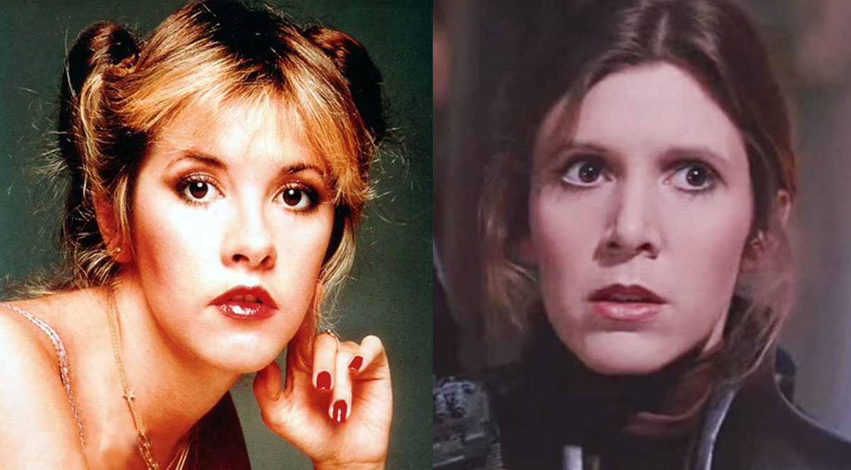 nicolemih's tweet photo. Has anyone else ever noticed how much Stevie Nicks and Carrie Fisher look alike or is that just me? https://t.co/xSqJkHqMaI