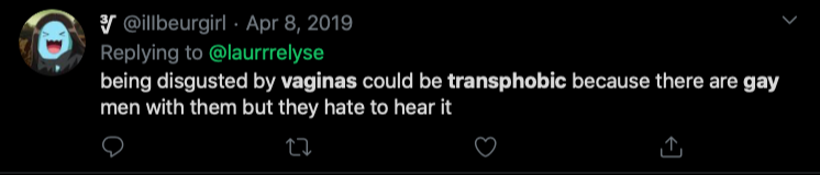 Riley J, Genital Preferences are Transphobic, Dennis. https://www.youtube.com/watch?time_continue=1&v=k5GYlZKfBmI&feature=emb_logo