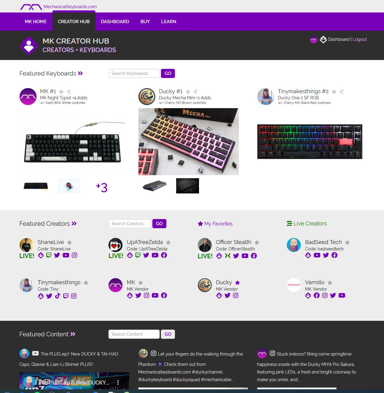 Mechanical Keyboards on Twitter "MK's Creator Hub is in early access