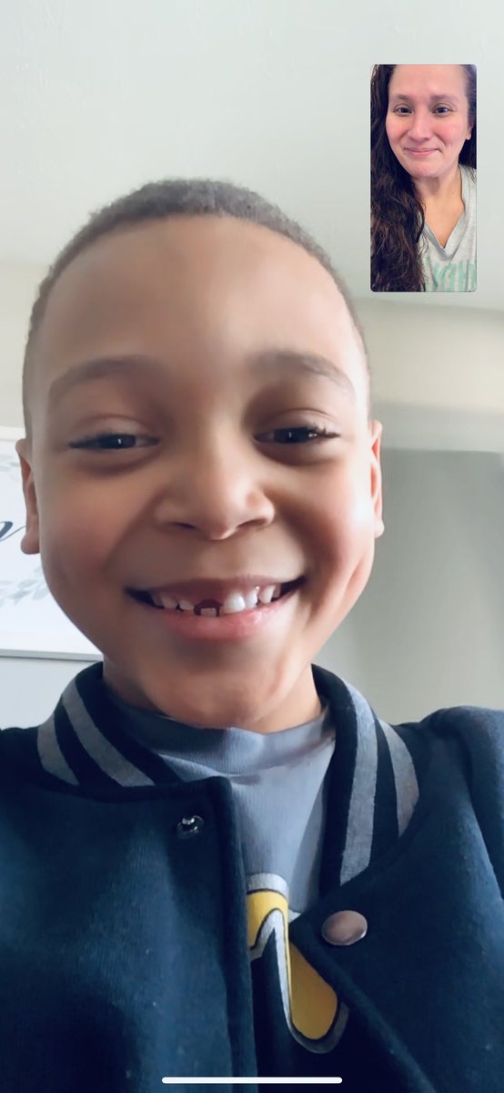 He said, “ I miss you Ms. Vasquez!  “    I said ,  “Ohhh buddy I miss you more!!” and that just lit up his face! ☺️Just look at that smile!! 😍

#WarrenWill
#IMHP rocks!! ❤️
<a href="/LibertyParkElem/">Liberty ParkPatriots</a>