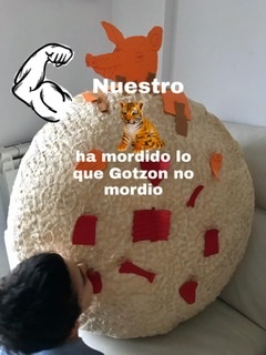 oaltuna's tweet photo. @el_conquis En este confinamiento   planazo: conquis y el pequeño tigre de casa como pequeño conquistador.Goragoraguauuuuu!!! https://t.co/QBTZ9e5aRb