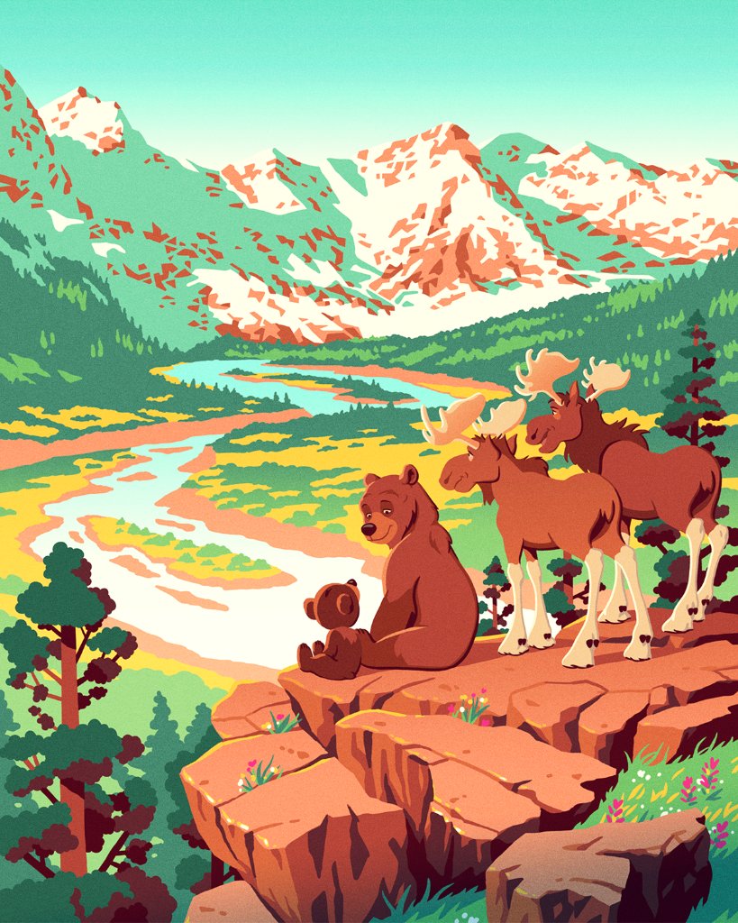 OhMyDisney's tweet photo. A simply stunning view! 🏔🍃 https://t.co/zg4qXjcEgy