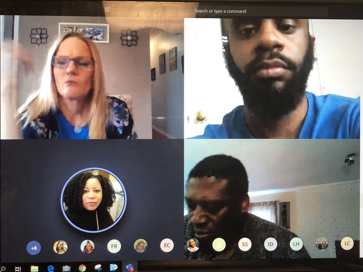 Our first virtual staff meeting has been filled with laughs, support and  collaboration! So happy to see our #NicholsStaff today happy and healthy!