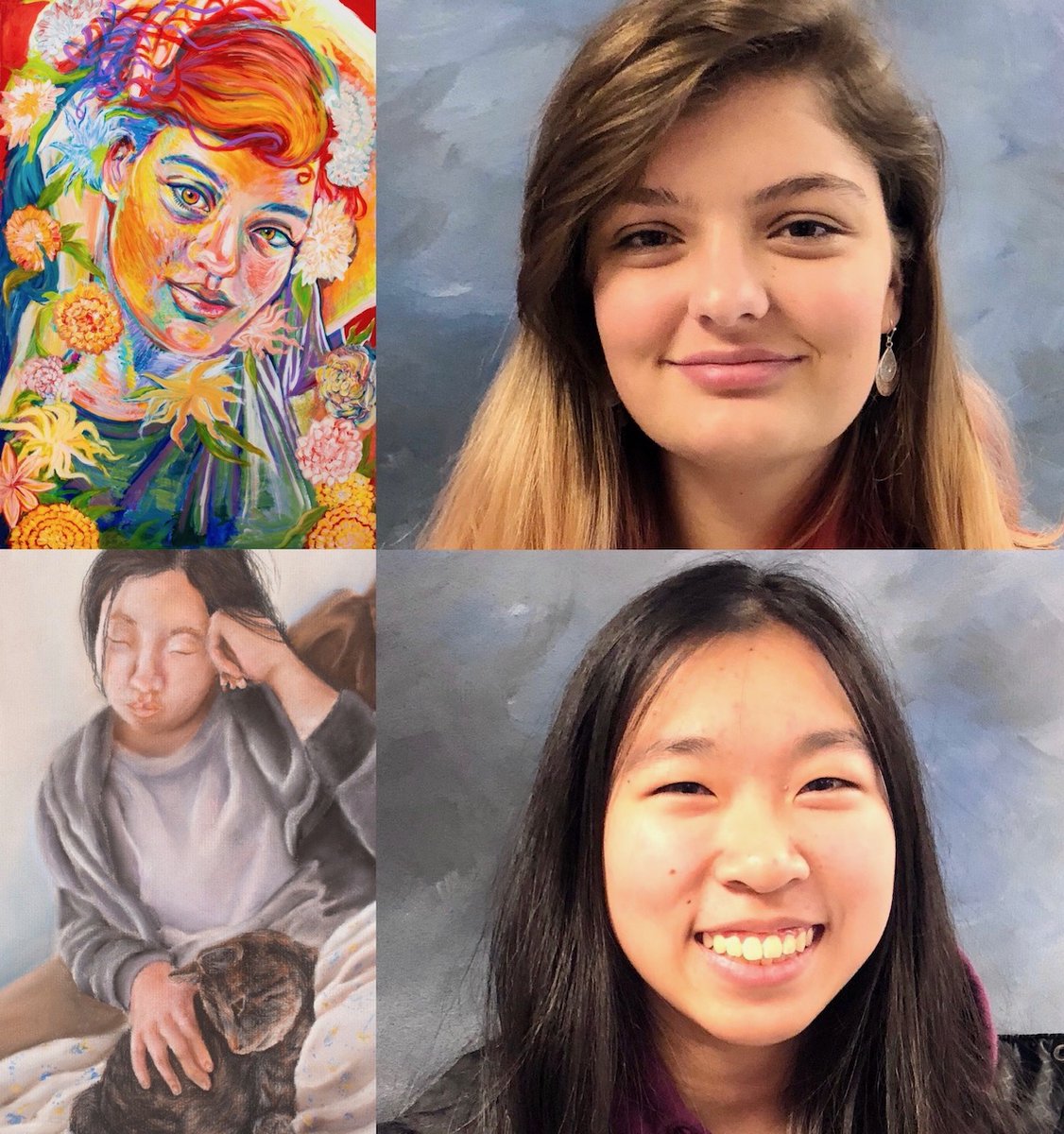 Congrats to West's Ryan Kenny &amp; Erica Chen on being chosen to exhibit their artwork in the 2020 Long Island's Best: Young Artists at The Heckscher Museum! Erica also received the Renzo and Lynette Bianchi Scholarship in recognition of her outstanding work. #HHHCSD #hmalibest
