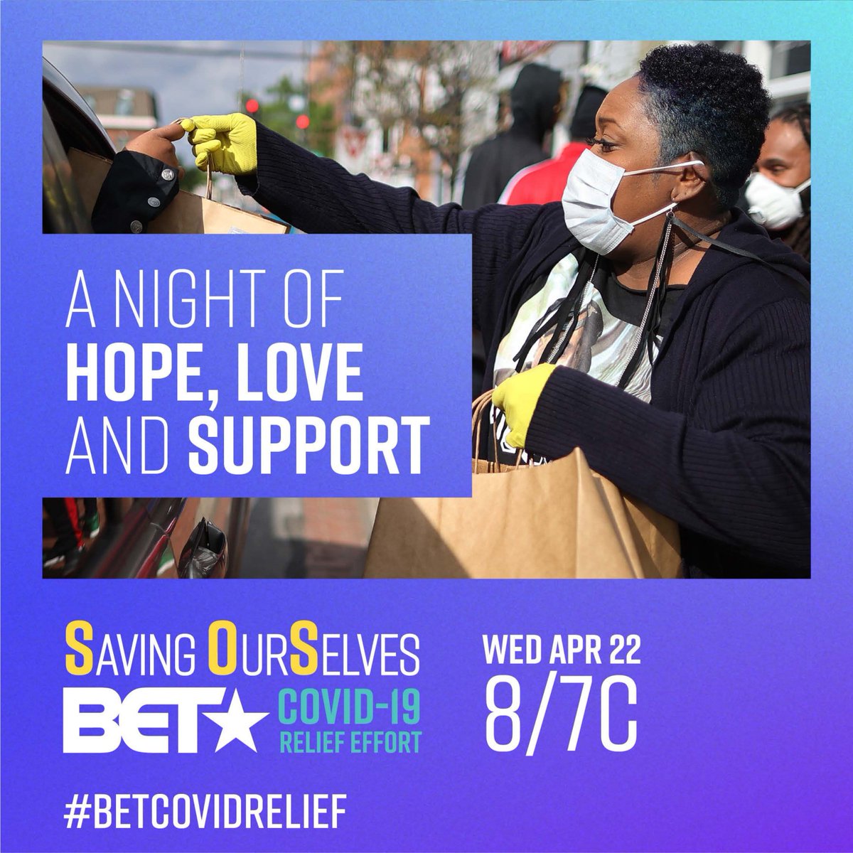 In response to the news of Black Americans being disproportionately affected by the COVID-19 pandemic, BET will host a star-studded broadcast special Saving Our Selves: A BET COVID-19 Relief Effort that will air tonight at 8PM ET on BET.
#BETCovidrelief #OurfightBET
