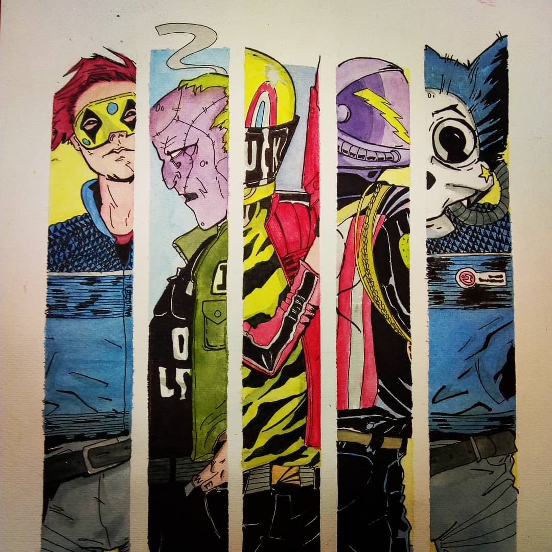 La_Maria1812's tweet photo. Danger days: the true lives of the Fabulous Killjoys uwu
a base de acuarelas e inspiración :'D
#mcr #mychemicalromance #draw #drawing #watercolor #gerardway #frankiero #mikeway #raytoro https://t.co/GCttpSZCFU