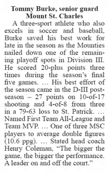 Mounties Basketball (@mscbasketball) on Twitter photo Congrats to our own <a href="/TBurke117/">Thomas Burke</a> on being selected to the <a href="/WoonsocketCall/">The Woonsocket Call</a> All Area team! Thank you to <a href="/BWMcGair03/">Brendan McGair</a> for putting this together! Congrats to our own <a href="/TBurke117/">Thomas Burke</a> on being selected to the <a href="/WoonsocketCall/">The Woonsocket Call</a> All Area team! Thank you to <a href="/BWMcGair03/">Brendan McGair</a> for putting this together!