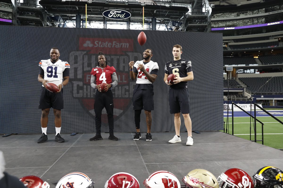AllStar FB Challenge (@allstarfball) on Twitter photo Good luck to the 2β£0β£2β£0β£ <a href="/StateFarm/">State Farm</a> All-Star Football Challenge Champions from Team <a href="/bigten/">Big Ten Conference</a> along with Team <a href="/SEC/">Southeastern Conference</a> as they get ready for the #NFLDraft tomorrow! Good luck to the 2β£0β£2β£0β£ <a href="/StateFarm/">State Farm</a> All-Star Football Challenge Champions from Team <a href="/bigten/">Big Ten Conference</a> along with Team <a href="/SEC/">Southeastern Conference</a> as they get ready for the #NFLDraft tomorrow!
