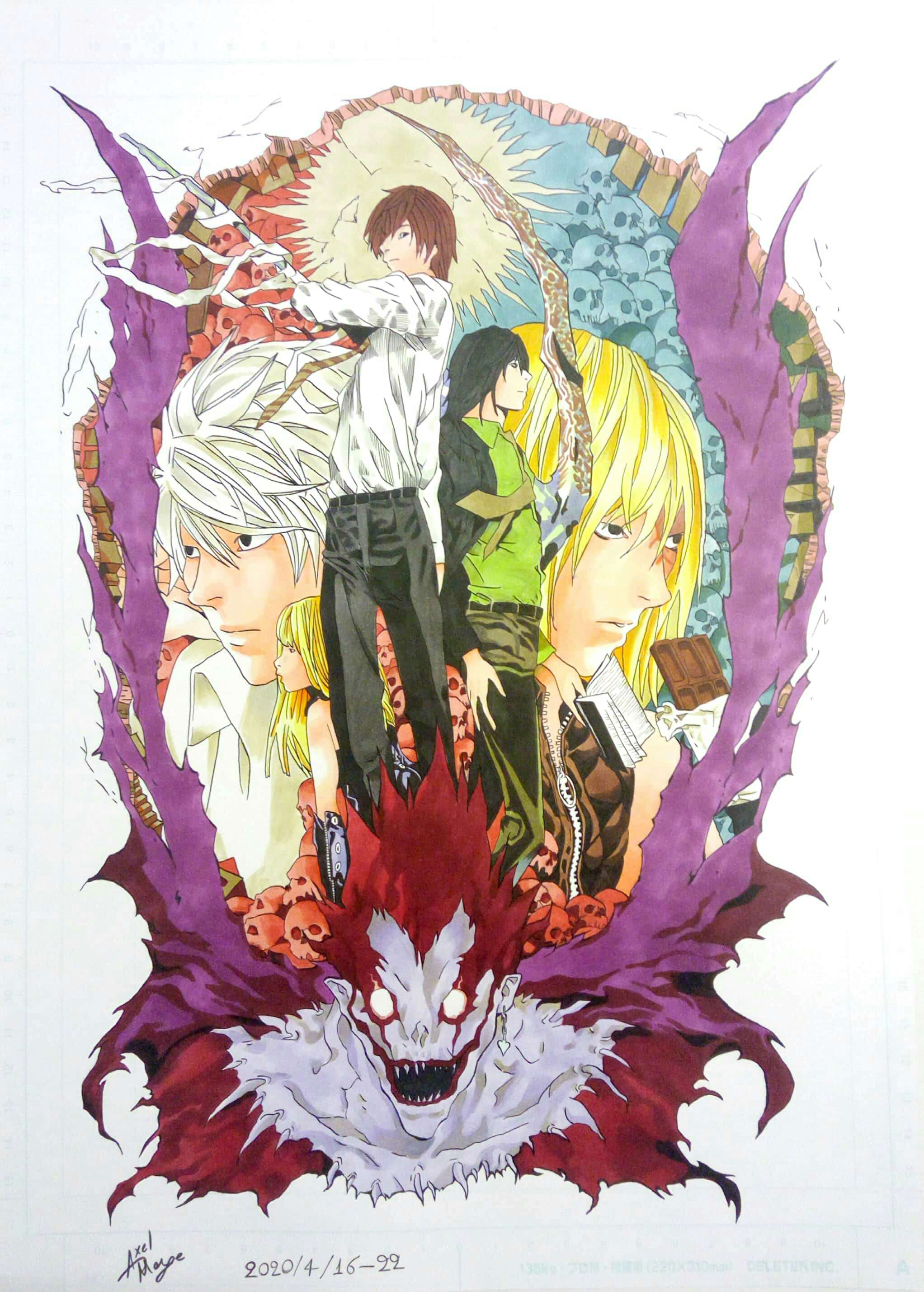 Axel Mage 漫画 デスノートの絵 有色 Drawing Of Death Note Coloured 漫画 Manga デスノート Deathnote Fanart 模写 T Co Zqxeafpkto Twitter