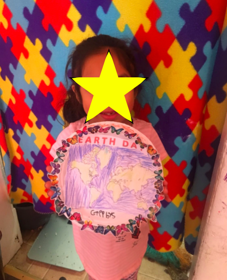 Happy Earth Day! 🌎 One of our students created a special Earth Day project. 🦋