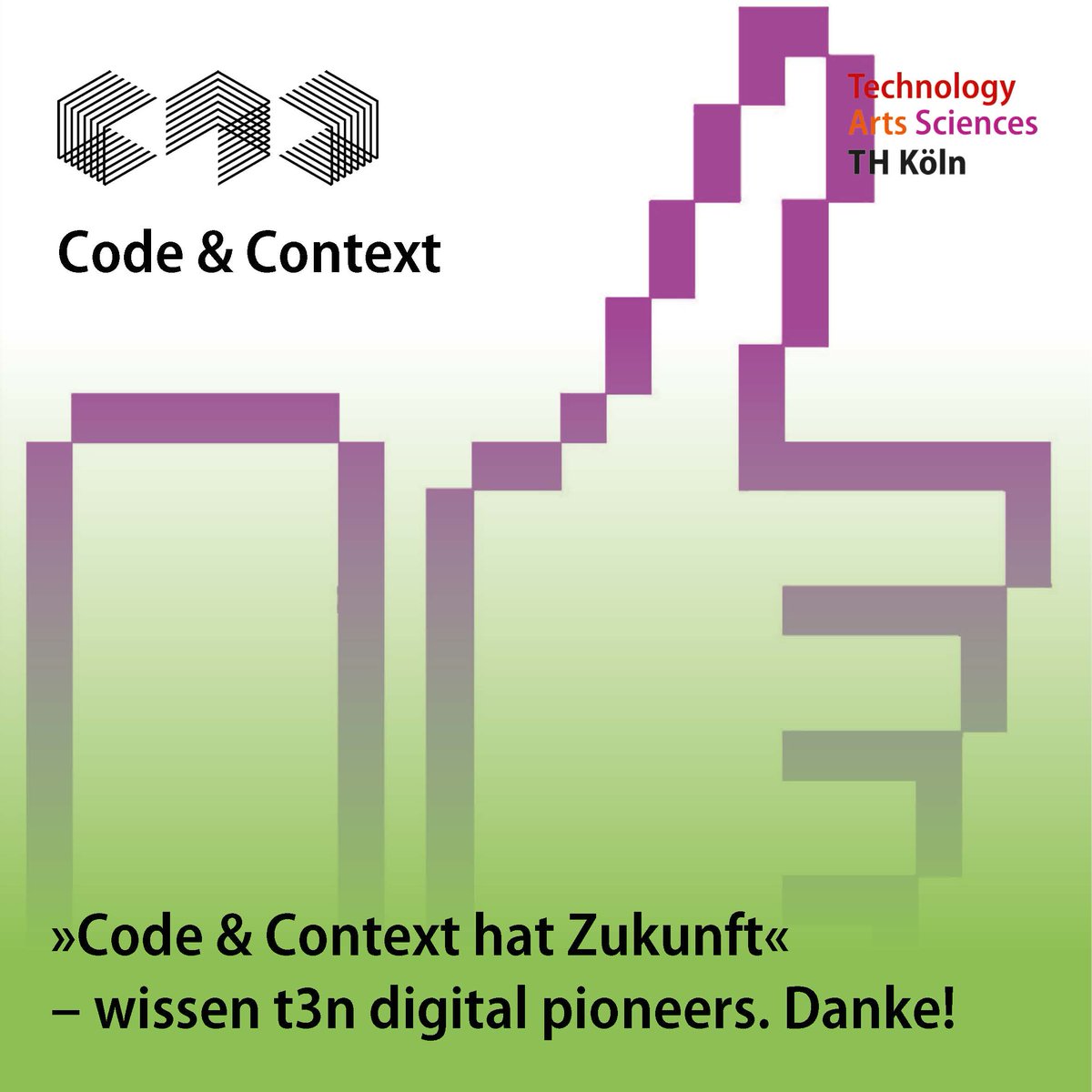 codeandcontext's tweet image. Yeah. Wir sind bei t3n digital pioneers gelistet als einer von 13 Studiengängen der Digitalisierung, die Zukunft haben. Wir sagen Dankeschön! @t3n 
#t3n #digitalpioneers #codeandcontext #coco #thkoeln 
#zukunft #studieren

t3n.de/news/digitalis…