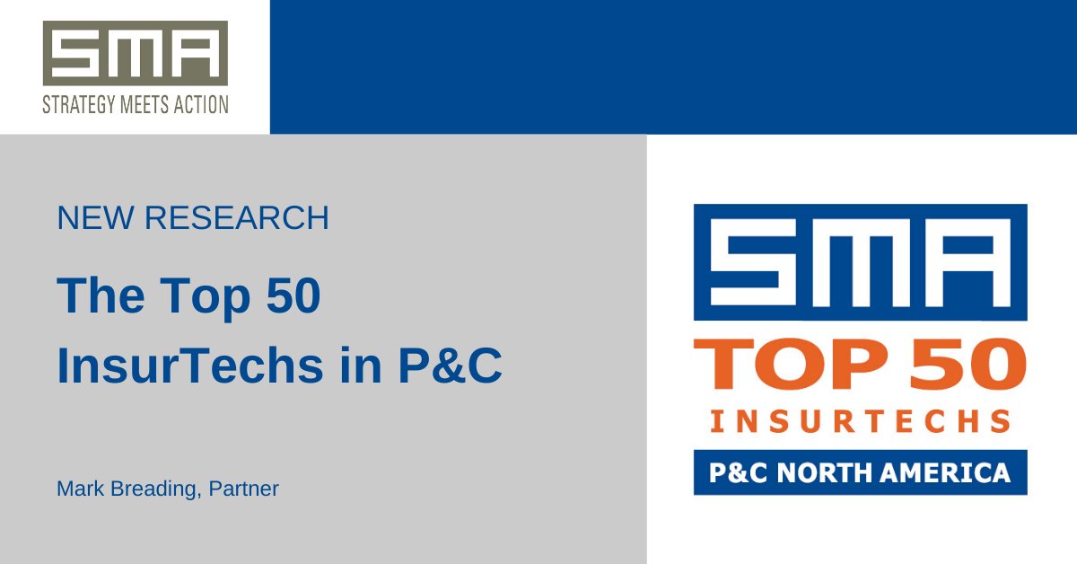 SMAInsurance's tweet image. We are excited to announce the availability of our first ever Top 50 InsurTechs in P&amp;amp;C report. These companies are catalysts for innovation and change in insurance. Find out more here: bit.ly/2yBUNcA 
#insurance #insurtech #insurancestrong #strategymeetsaction