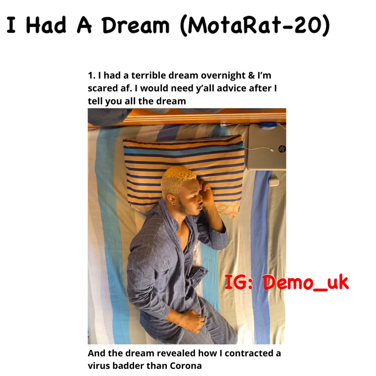 I Had A Dream (MotaRat-20)Cast - Me &  @motaraaaa -THREAD