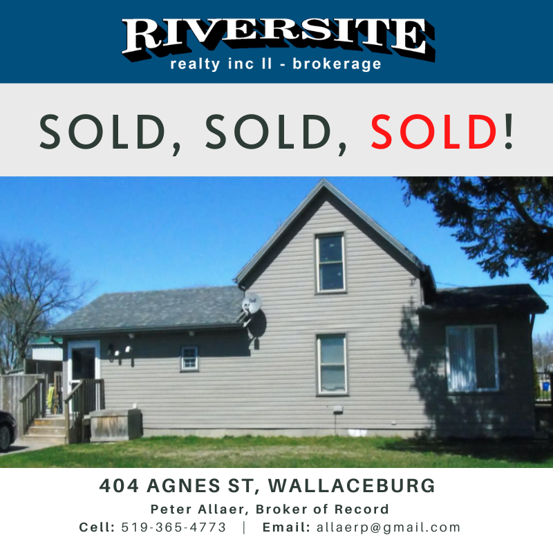 RiversiteRealty's tweet photo. SOLD! SOLD! SOLD!
🏠 404 Agnes Street, Wallaceburg
#Wallaceburg #ckont #RealEstate #GetSoldWithUs #Sold https://t.co/OdoumBR04X