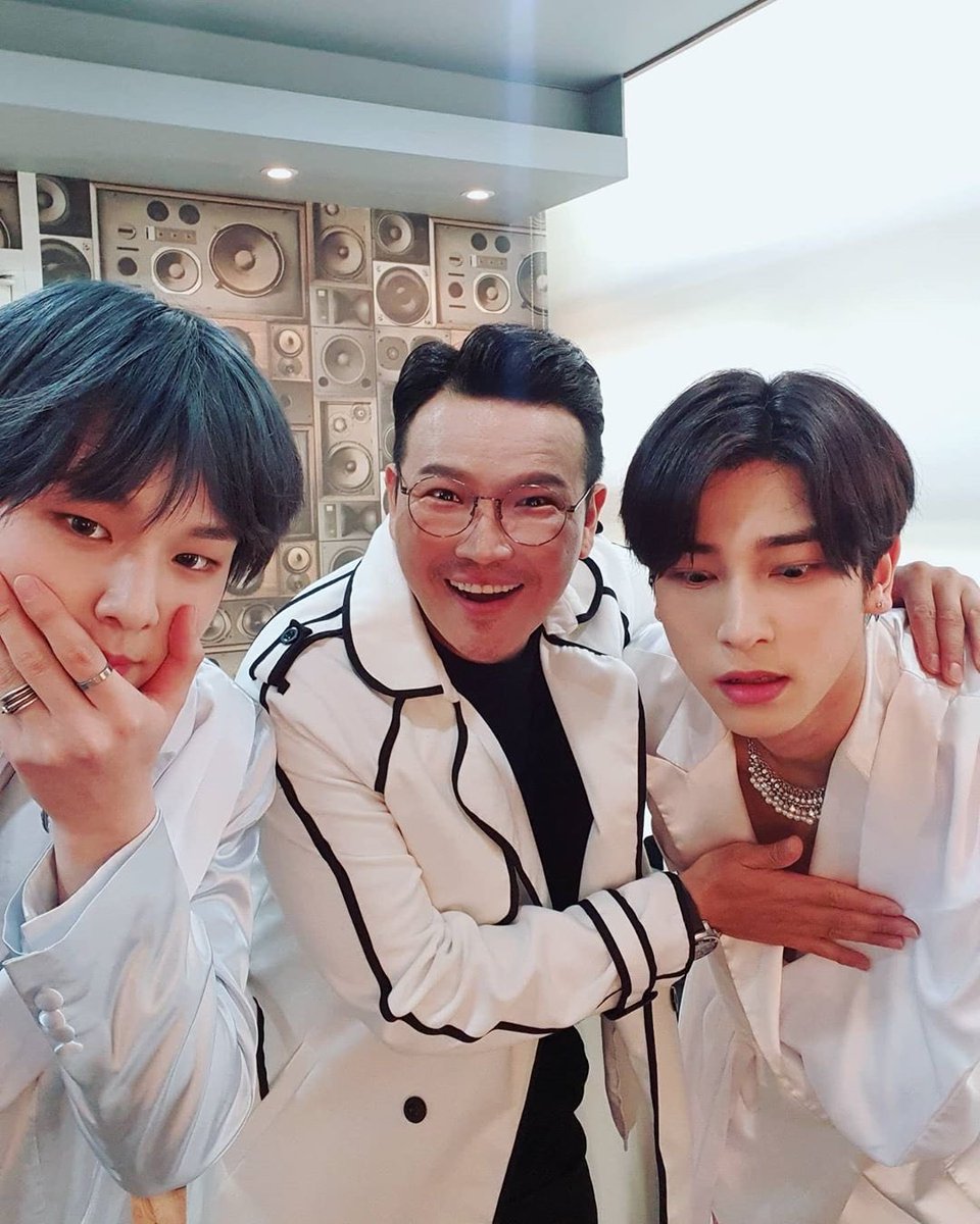 millefeuilee's tweet photo. Mc dindong instagram post with Hangyul and Dohyon. They’re so funny🤣 https://t.co/QZ9aFZpXeS