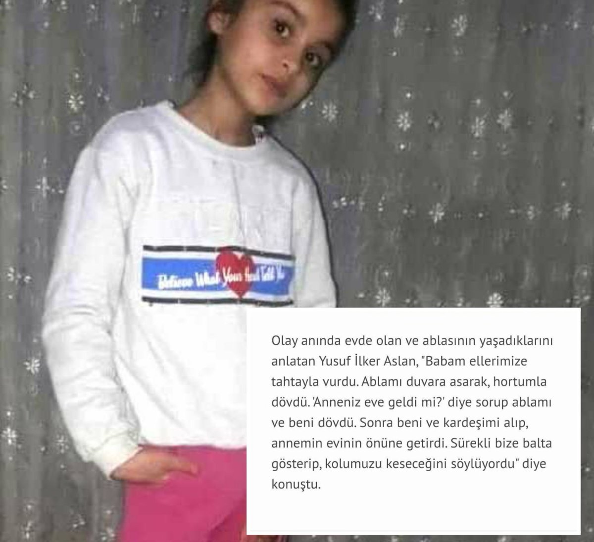 Duvara asılıp hortumla dövülerek öldürülen minik Ceylan'ın ailesini tanıyan var mı? İşinin ehli ünlü avukatlar Turgay Özcan ve Umur Yıldırım gibi değerli büyüklerimle ailenin yanında yer almak istiyoruz. Tanıyanlar lütfen direkt mesaj üzerinden bana yazabilir mi?