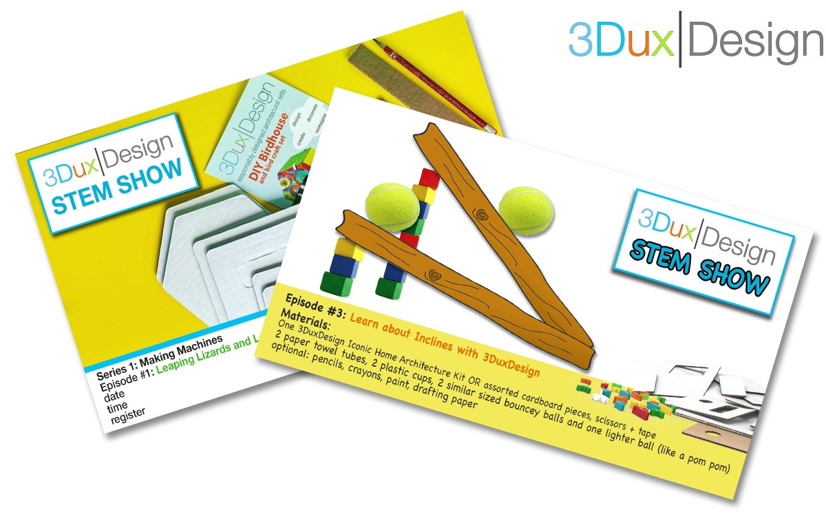3Duxdesign's tweet image. Sneak preview of the 3DuxDesign STEM Show episode number 4 youtu.be/N45IGUxAAcA #edtechchat #remotelearningchat #remoteteaching #LearnFromHome #makerEd #STEMeducation #STEMatHome #TEACHers #EarthDay2020