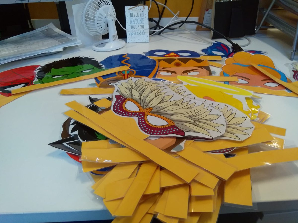 AH_playservice's tweet photo. One of our lovely Play Specialists has made these to put on https://t.co/KXnCdE6ckk help make children more at ease with all the added PPE and beside that they are just fun ! #MakingThingsFun #PlayInHospital @AH_playservice @AlderHey https://t.co/UToLXmLA1h