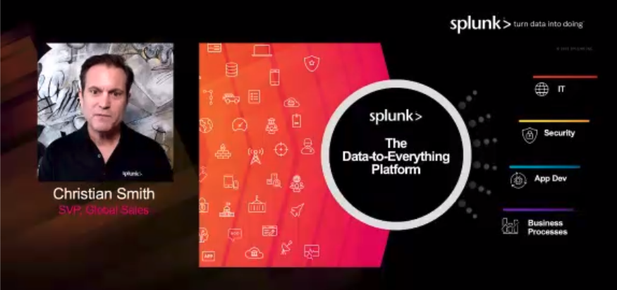 SplunkPartners's tweet photo. “The success and security of digital systems will be mission critical for all of our customers now more than ever.” - Christian Smith, SVP, Global Sales #SplunkGlobalPartnerRally https://t.co/TLsSvCw8em
