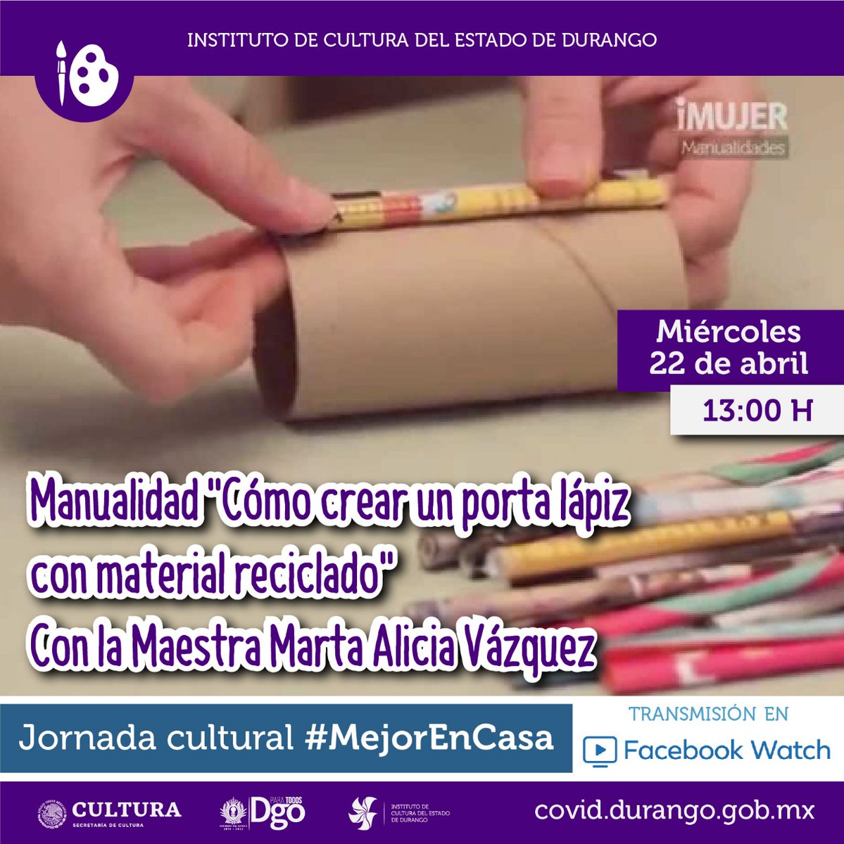 cocosotoalanis's tweet photo. Buen día
#QuedateEnCasa
#ProgramaCulturalVirtual
@iceddgo @gobdgo
@cultura_mx
#Durango https://t.co/6aXbIOcwv4