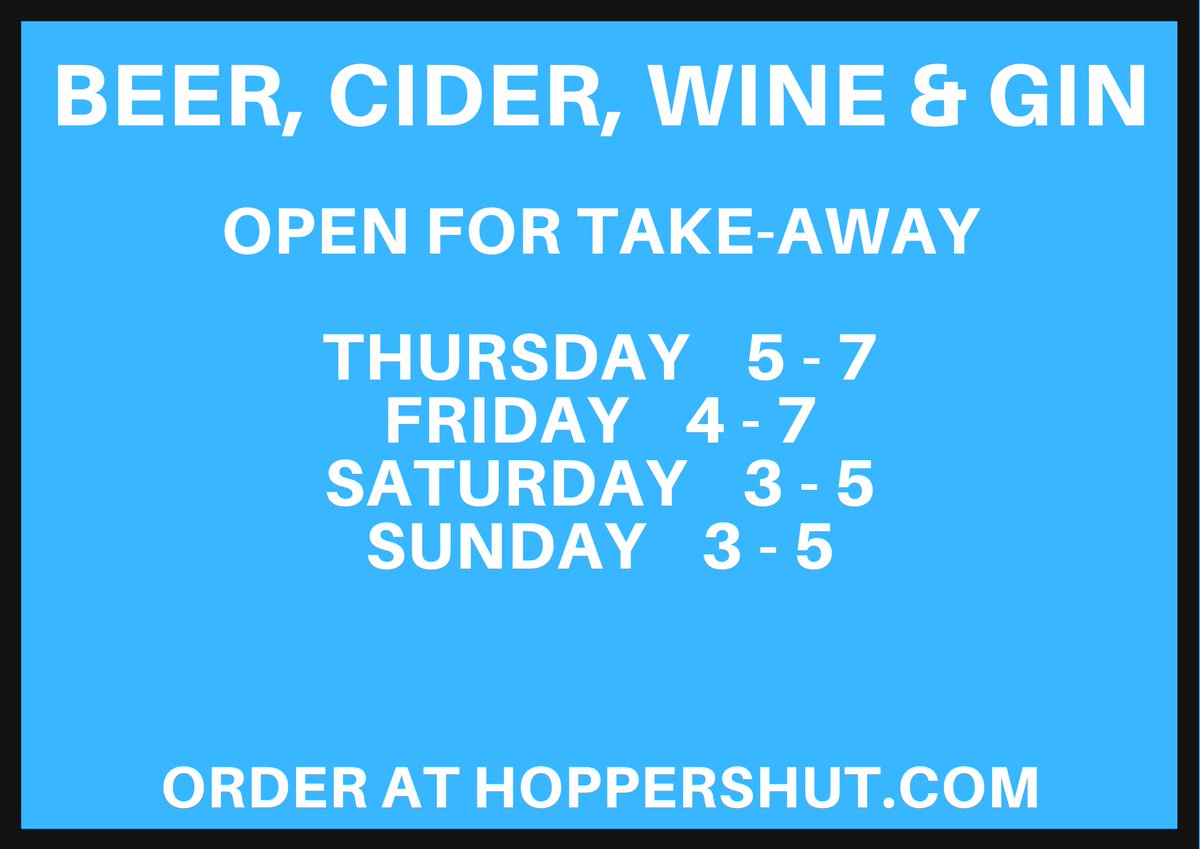 Get fresh beer &amp; cider! 
Order online and collect Thursday - Sunday .
Click here to see what we have for you this week....
hoppershut.com/store/c1/Featu…