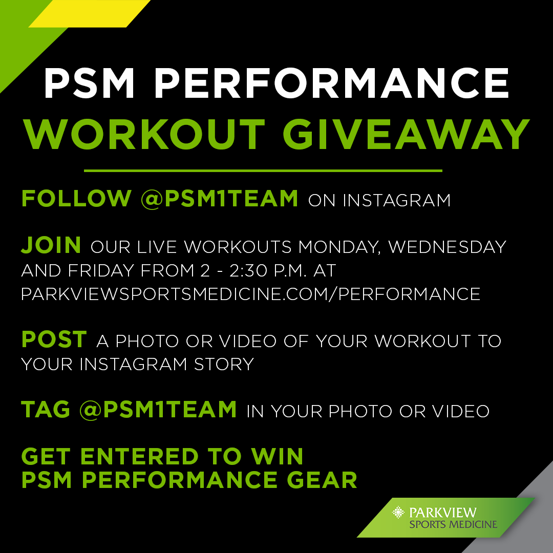 PSM1Team's tweet photo. Join #PSMPerformance live workouts every Monday, Wednesday &amp; Friday at 2pm at https://t.co/BrEYGw9rCC. Follow @psm1team on IG, share a photo/video of your workout to your story &amp; tag @psm1team to enter to win #PSMPerformance gear.  Winner will be drawn from entries  through May 1 https://t.co/uxJ6KUn5qX