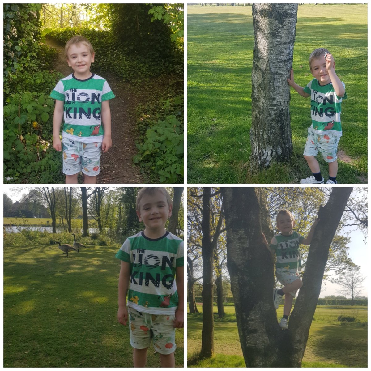 JMEntertainer's tweet photo. Elijah says thank you putting his energy into all his favourite daily exercise places....secret path, magic sweet tree, feeding ducks and climbing trees #ThankYouNHS #TheLearningProjects @ClassRAspull @AspullChurchSch https://t.co/obmxbyvOZE