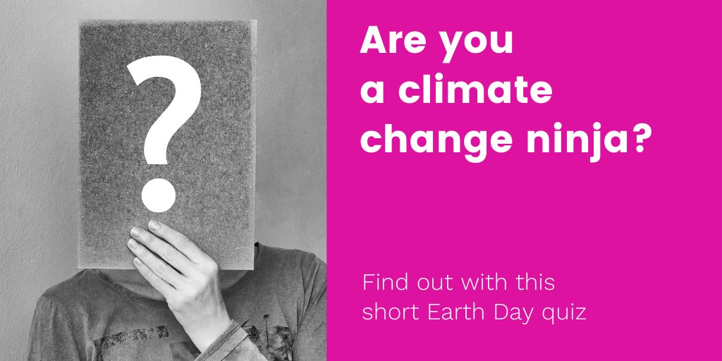 MakeTomorrow_'s tweet photo. Know how many of the hottest years on record have occurred since 2001?

Prove it with our #EarthDay climate quiz😊. It's the 50th anniversary - what better day is there to test your knowledge? 

https://t.co/2nHLYouh52

#EarthDay50 https://t.co/qQp7zImdBq