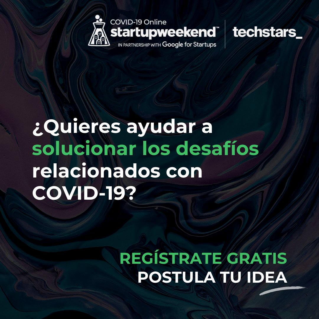 swpty19's tweet photo. Estamos buscando inventores, innovadores y desarrolladores para unirse para abordar los problemas relacionados con COVID-19. 
¡Regístrate gratis, postula tu idea y trabajemos juntos el fin de semana en hacerlo realidad! Ingresa a https://t.co/QdfCEOwf2U https://t.co/3hbqbc6sZf