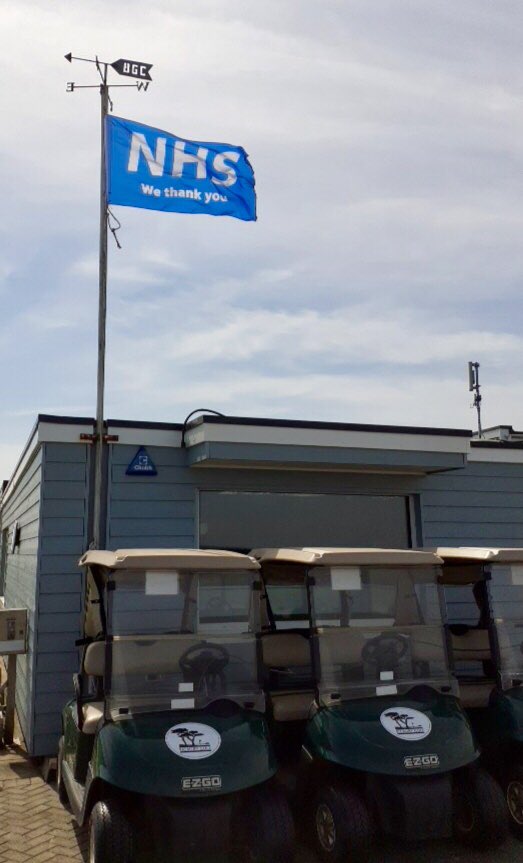 BigburyGolfClub's tweet photo. Proud to post this simple message. A shame we cannot have a flag for all #keyworkers such as our posties, community volunteers, carers , retail , refuse collectors ,we can’t list everybody but the message is the same...THANK YOU ALL https://t.co/Y4mmSBcGgk