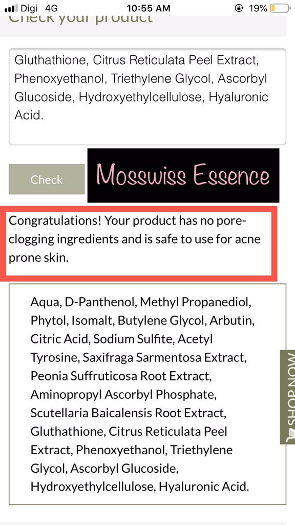 Andddd for acne prone skin no worries  #mosswiss memang selamat di gunakan 