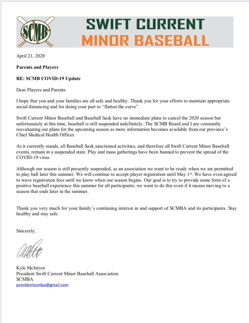 SCMB update for the 2020 season