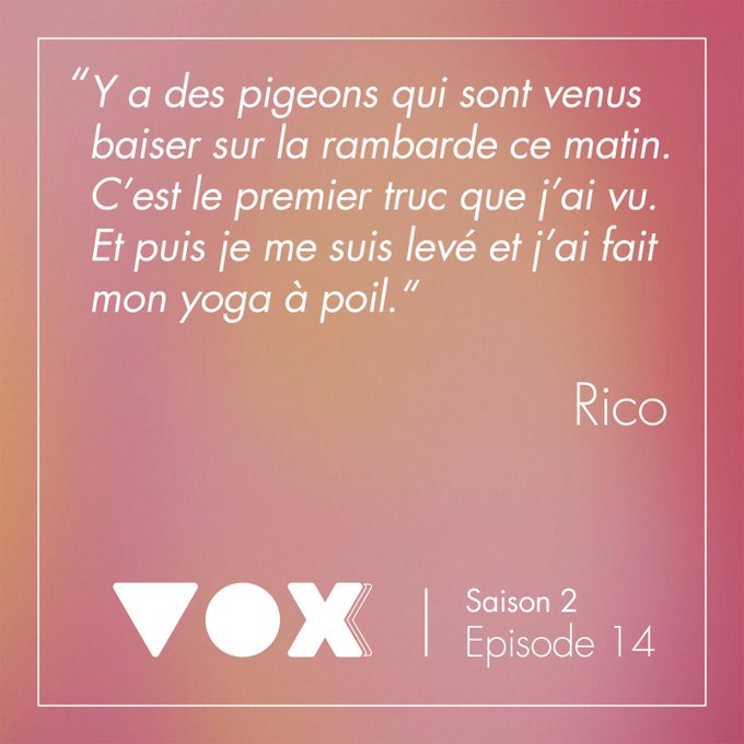 @RicoSimmonsX confin&eacute; 😷🧤 &Eacute;pisode &eacute;crit par @Olympe_De_G, enregistr&eacute; et interpr&eacute;t&eacute; par @RicoSimmonsX,<a class="tags" href="/tag/ricosimmonsx">@ricosimmonsx</a><a class="tags" target="_blank" title="On Twitter" href="/?out=eyJ0eXAiOiJKV1QiLCJhbGciOiJIUzUxMiJ9.eyJpYXQiOjE3MjQ3OTk1NzQsImlzcyI6InR3cG9ybnN0YXJzLmNvbSIsIm5iZiI6MTcyNDc5OTU3NCwiZXhwIjoxNzU2MzM1NTc0LCJyZWRpcmVjdF91cmwiOiJodHRwczovL3R3aXR0ZXIuY29tL09seW1wZV9EZV9HIn0.zrQgcYD0MUq7fcMS2ZSDmbtL829ROqRmYAcdBjAAgI54l3p9eJbZY9s0MZzs1ONQrlzSr0wOcDJpyvmY9HhP_w">@Olympe_De_G</a>