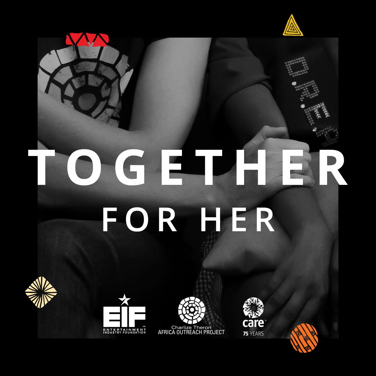 Our rallying cry is this: Please join us in showing women experiencing domestic violence that they are not alone – we are behind them, with them, for them,  #TogetherForHer.