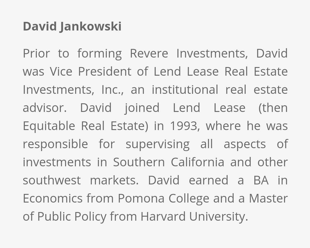 David Jankowski is a Principal at Revere Investments, which owns all of the blue-marked properties on this map, and previously sold the red-marked ones. This is not a small scale operation.