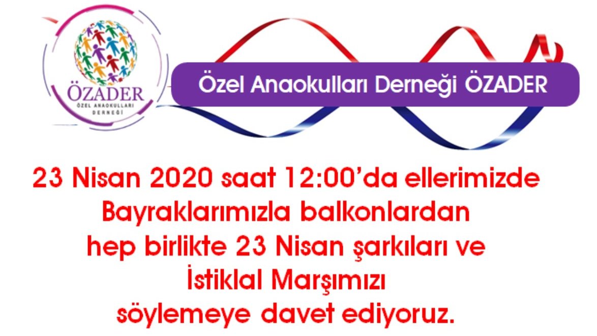 Haydi hep birlikte 23 Nisan coşkusuna. Okullar olarak yaralı olabiliriz. Fakat çocuklarımızı hiç bir surette mahsun bırakmayacağız. #23NisanKutluOlsun