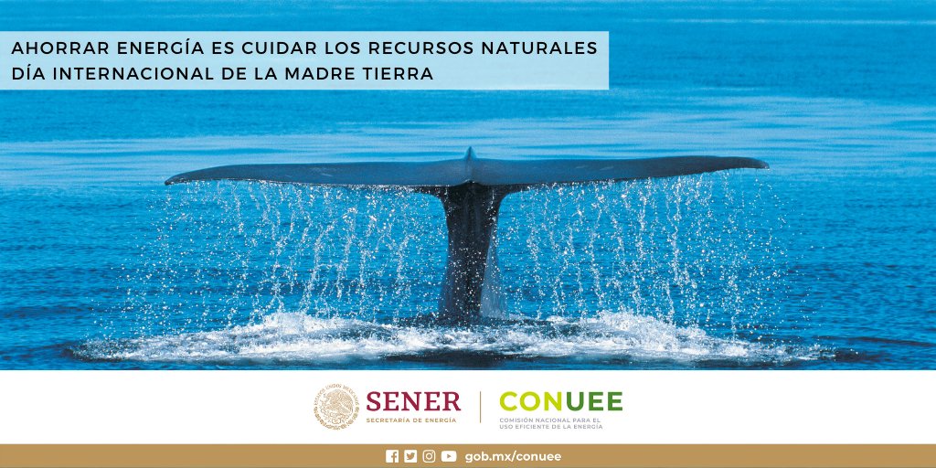 #DiaMundialDeLaTierra
Cuando evitamos el desperdicio de los recursos naturales y de la energía, estamos cuidando de nuestro planeta. 
¡Piénsalo!

Nos conviene a todas y todos, porque #AhorrarEnergíaEsBienestar