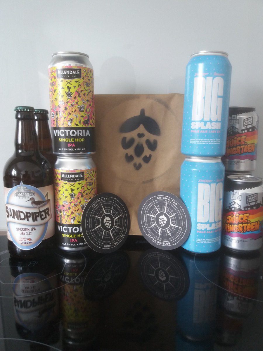 JoeColl87's tweet photo. Cheers @EnigmaTap for prompt and chilled delivery in under 24 hours 🍻😎 #craftbeer #buylocal #NEBeer #NorthShields #NorthTyneside
@AllendaleBrewCo
@ShinDiggerBeer
@CullercoatsBrew
@alphabetbrewing
@BrewGoodr https://t.co/HSlIbSLL67