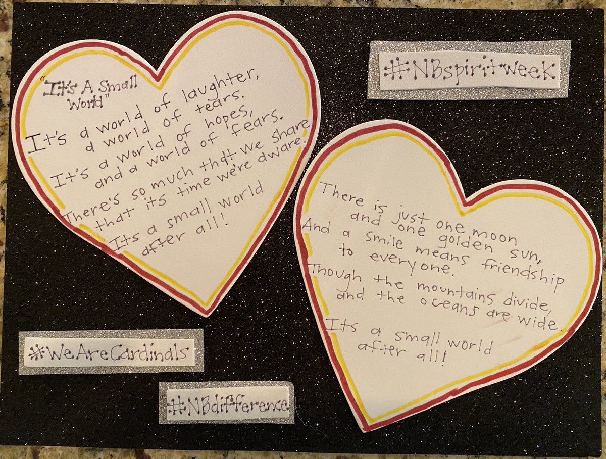 coachkramer3's tweet photo. #NBspiritweek 
Day 3- Creative Art Day
...with a message to future band members for band recruitment too. ❤️💛🎶 
https://t.co/ax807FZZsr https://t.co/eIq6Rmwher