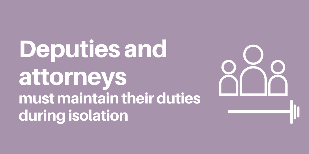 Deputies and attorneys - you must continue in your positions. Just because the government has implemented social distancing, this does not mean your responsibilities have gone away. Read more - bit.ly/3czCfs8