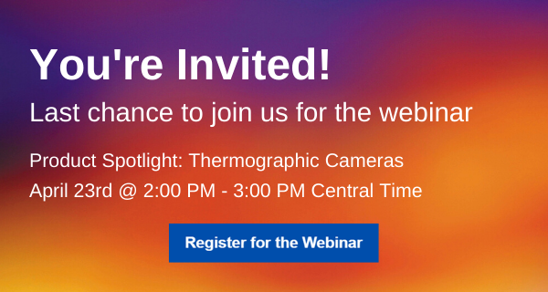 IVSimaging's tweet photo. Time is almost up! Don't miss out on the reveal everyone has been waiting for. The new thermal system is here so grab a seat!

Thermographic Cameras - Webinar https://t.co/Y2IwUk0nS2 https://t.co/MMB1mBZ3ro